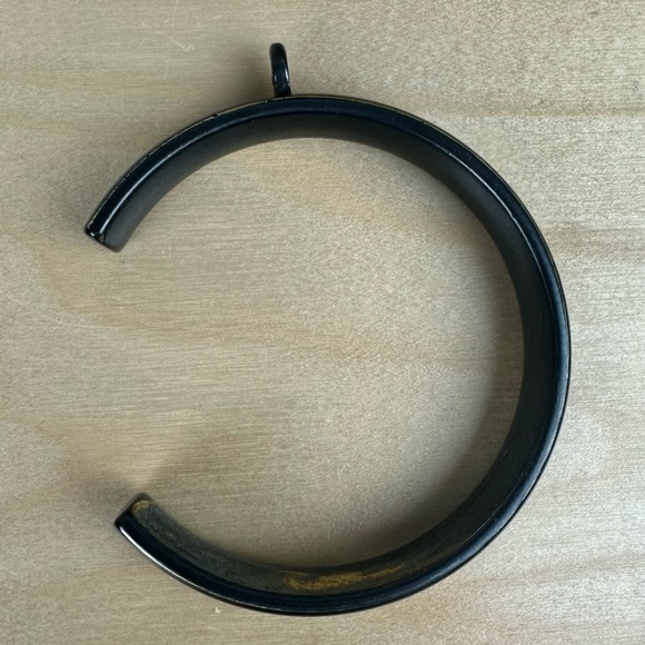 NWB Restoration Hardware Estate C-Loop Drapery Rings Large Bronze set of 7 - Picture 3 of 8